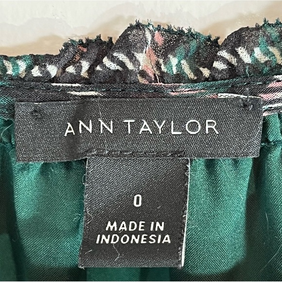 Green Plaid Pleated Midi Dress by Ann Taylor - Picture 10 of 10